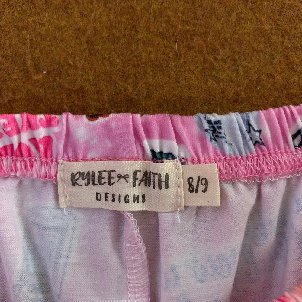 Rylee + Faith Girls 8/9 Pink Taylor Swift Eras Inspired Pajama Shorts